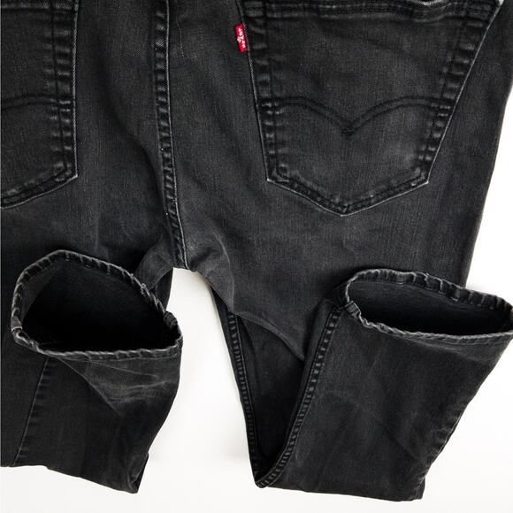 Levi’s 502 Jeans Men’s 38x32 Black Regular Fit Classic Denim Everyday Wear - Picture 13 of 14